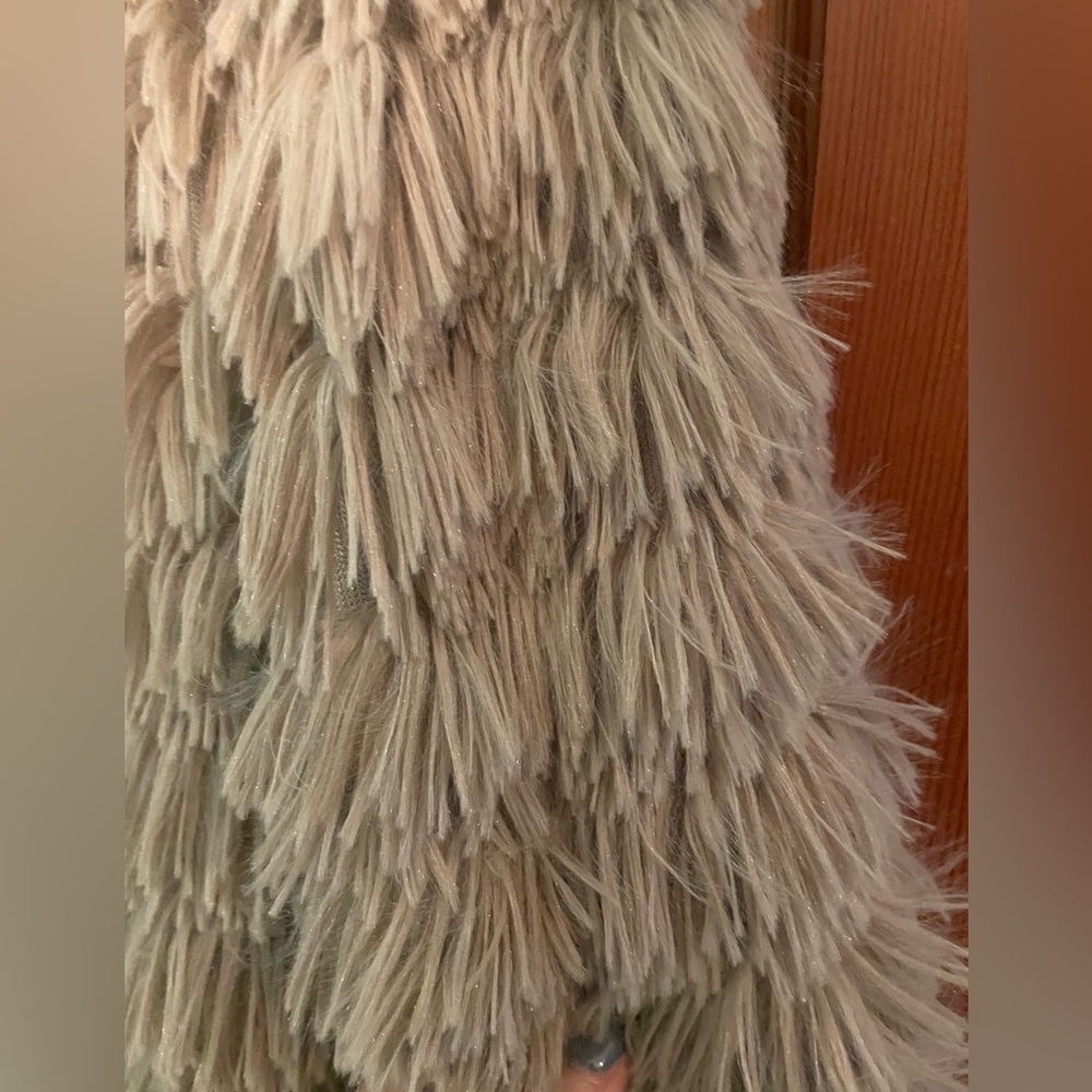 Saints and secrets fringe faux fur coat - Picture 10 of 10